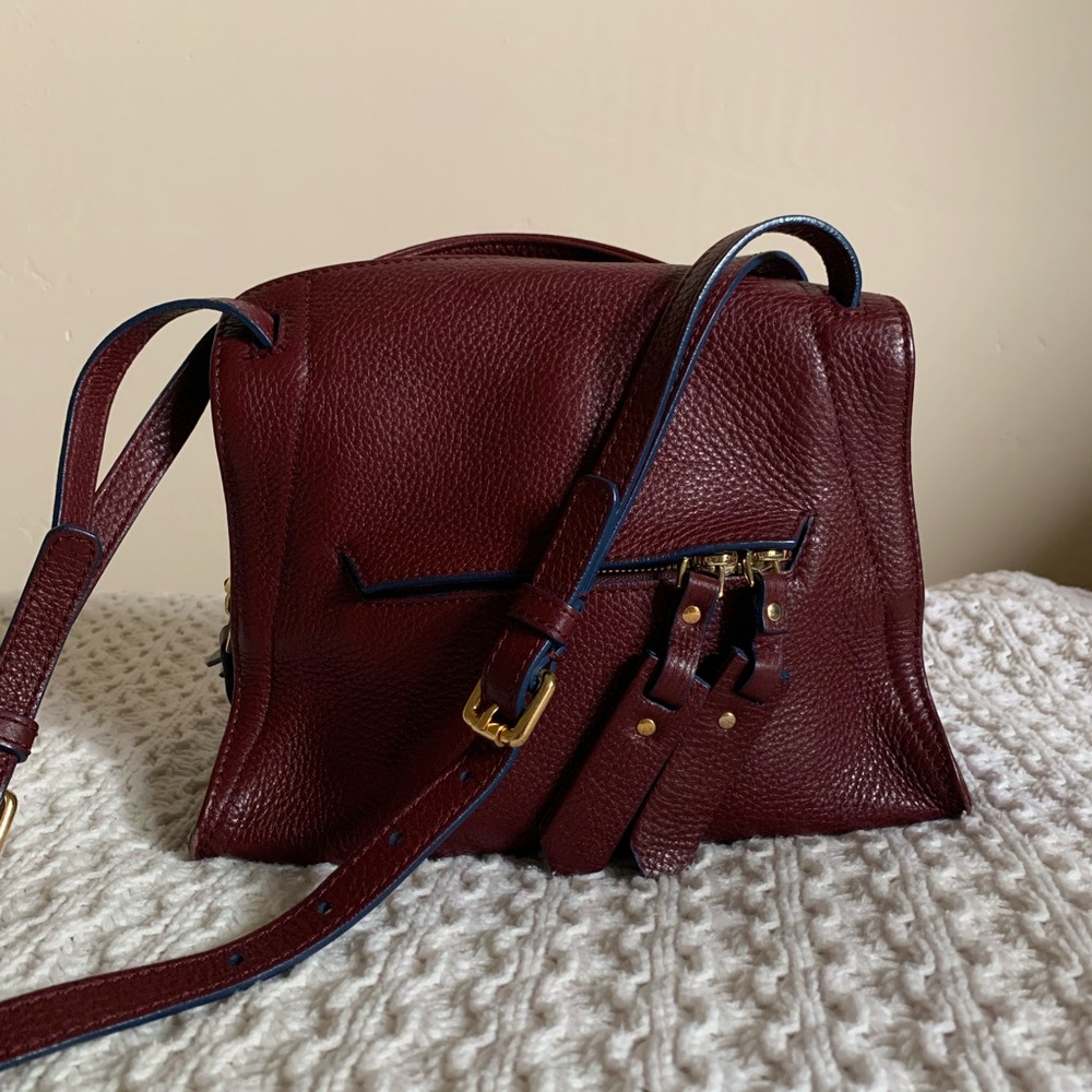 Sandro leather purse satchel